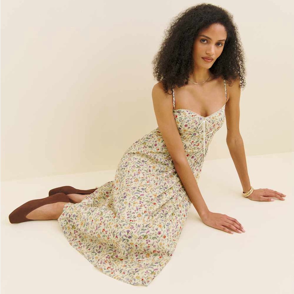 Reformation Multicolor Floral Midi Dress